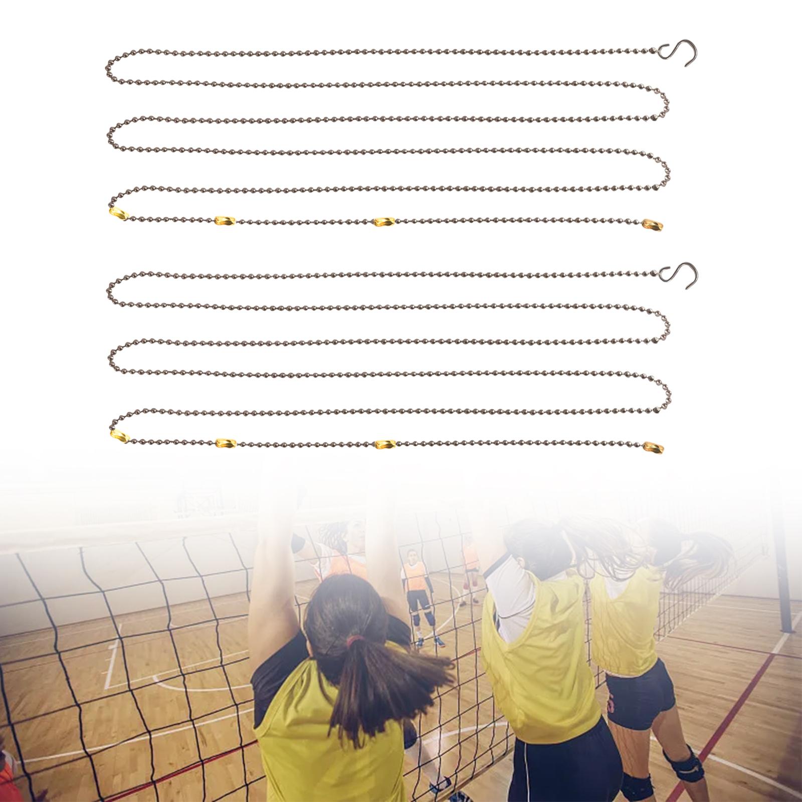 Sports Equipment In School - Lightweight Copper Volleyball Net Measure Chain