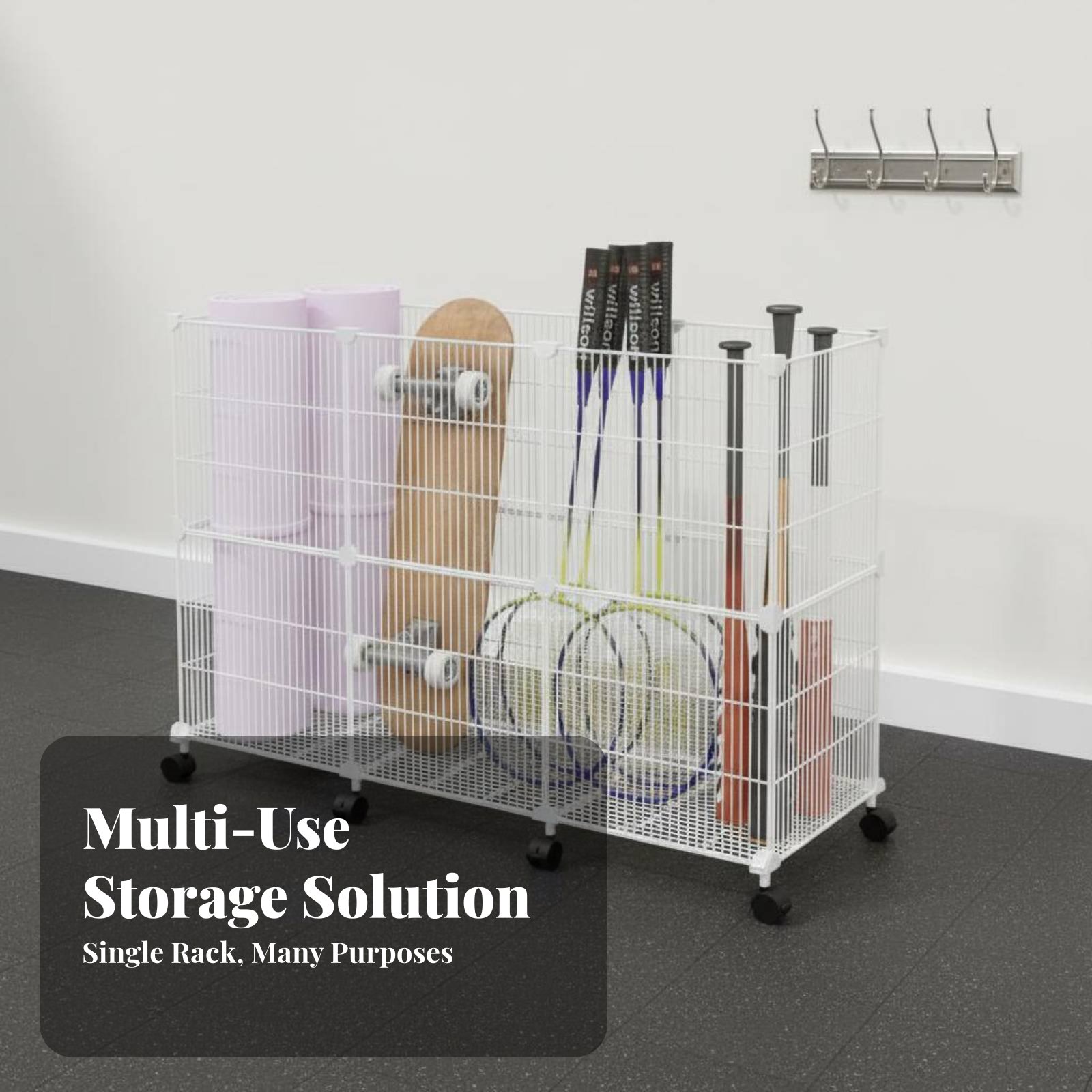 Sports Equipment Storage Cart  - Sports Equipment Organizer Rack 评论和价格