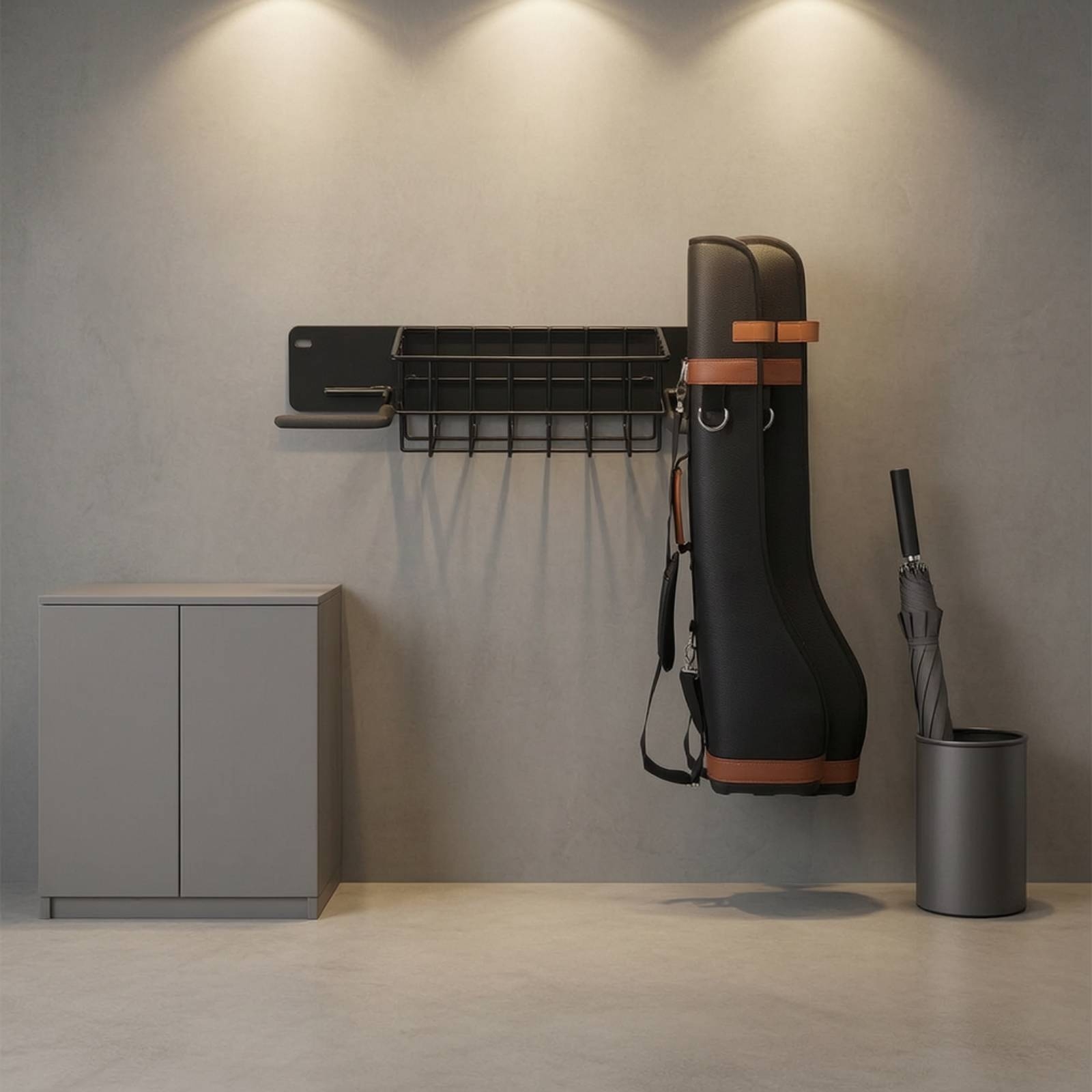 Golf Storage Rack Wall-Mounted - Sports Equipment Organizer Rack 评论和价格