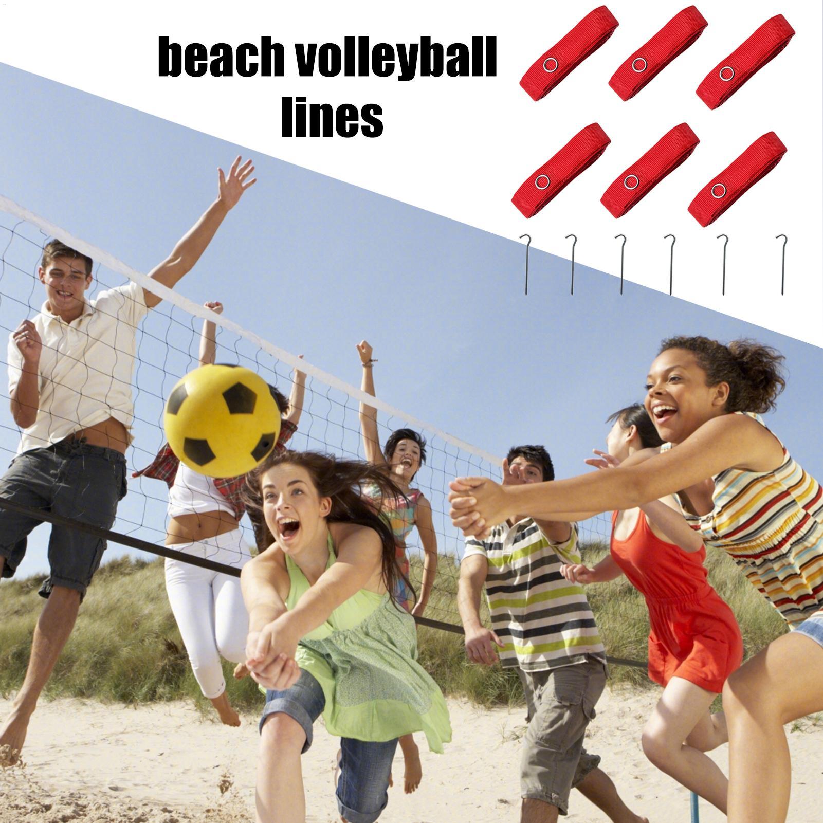6x Beach Volleyball Lines Equi - Sports Equipment Volleyball 评论和价格