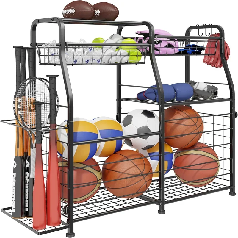 2026 Ball Storage Rack Garage  - Sports Equipment Organizer Rack 评论和价格